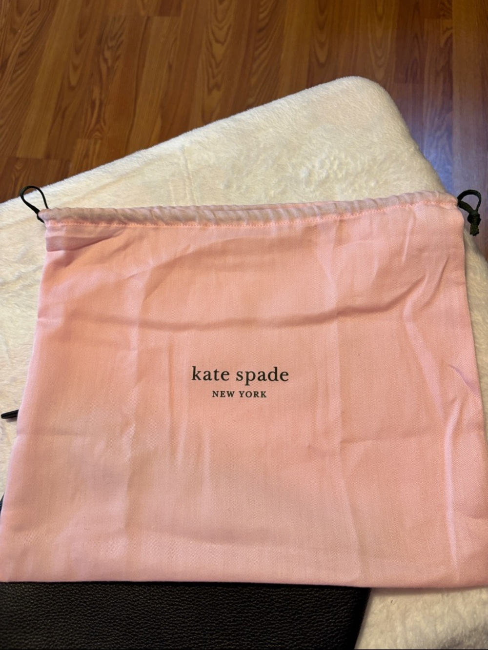 kate spade Black Pebbled Leather Zip Pouch - Picture 5 of 7